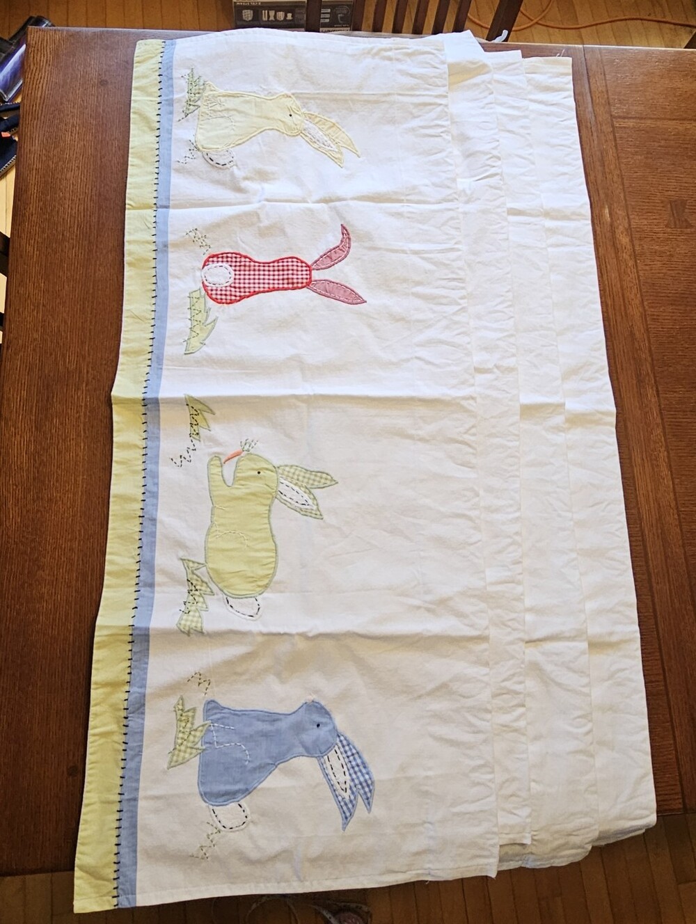 Pottery Barn Kids Bunny 4 Valances Neutral